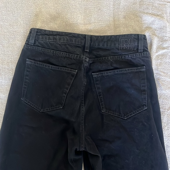 Toteme Barrel Leg Jeans - Black - Picture 8 of 10